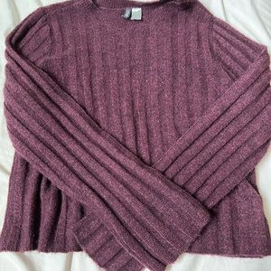 h&m purple everyday sweater